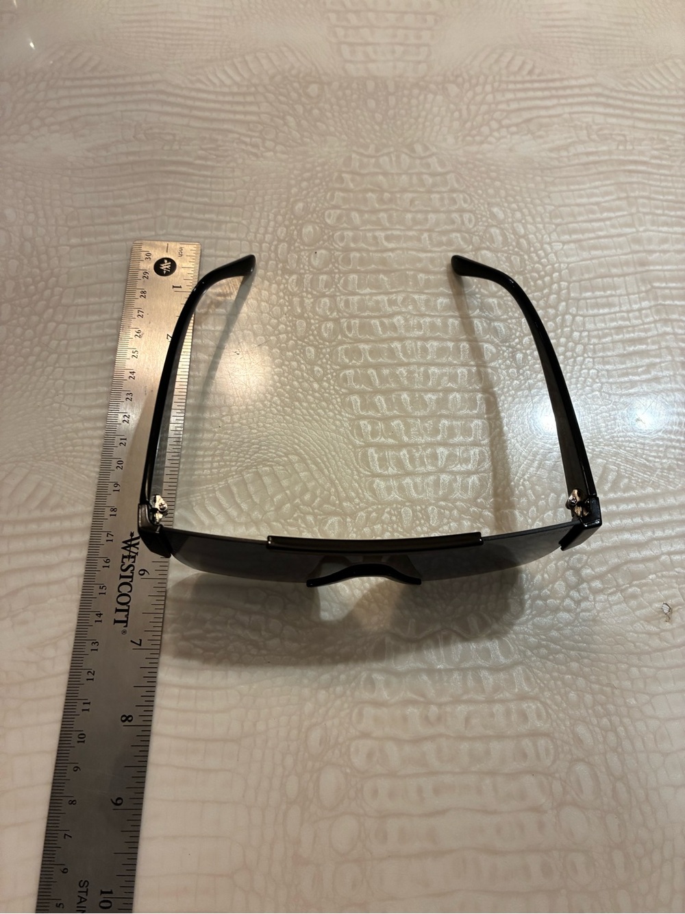 Burberry Black Shield Sunglasses with Signature Striped Temples - Picture 11 of 13